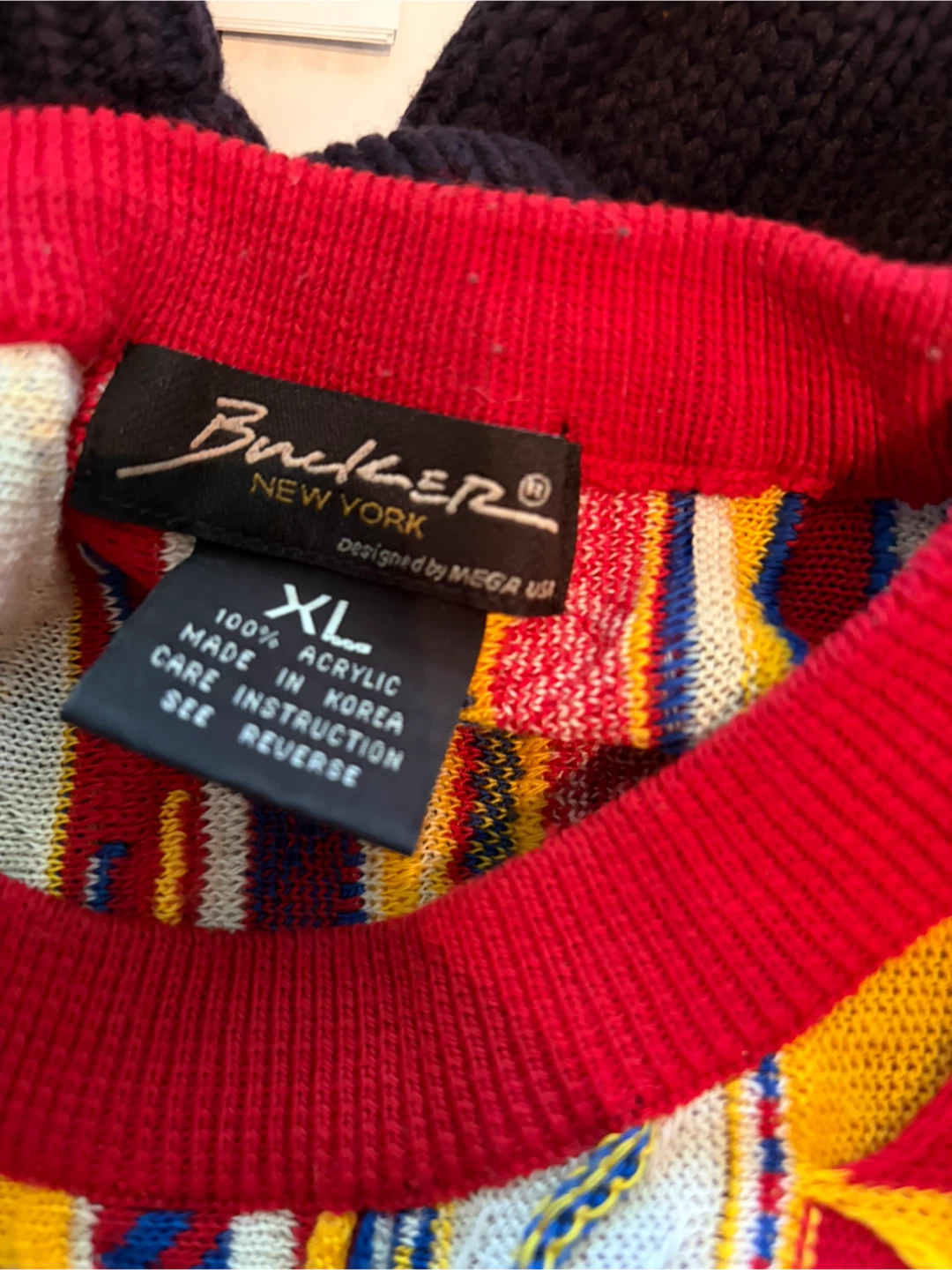 Vintage rare Buckar New York Men's Knit Sweater XL - photo 3