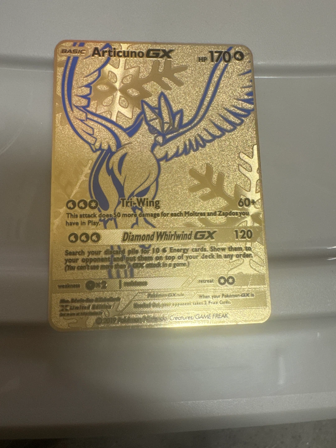 Pokémon Arcanine GX Gold Card
