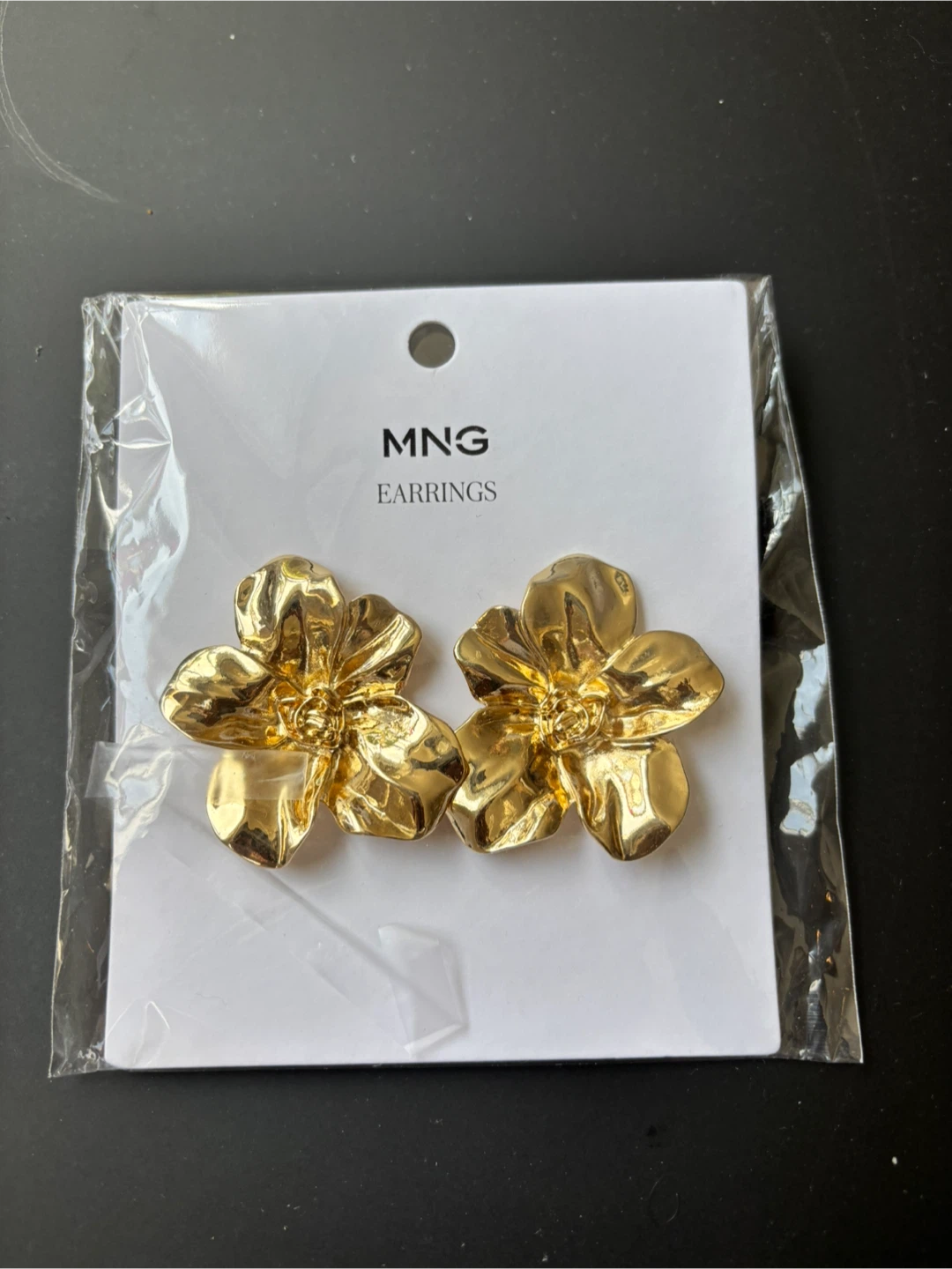 Mango Gold Flower Earrings