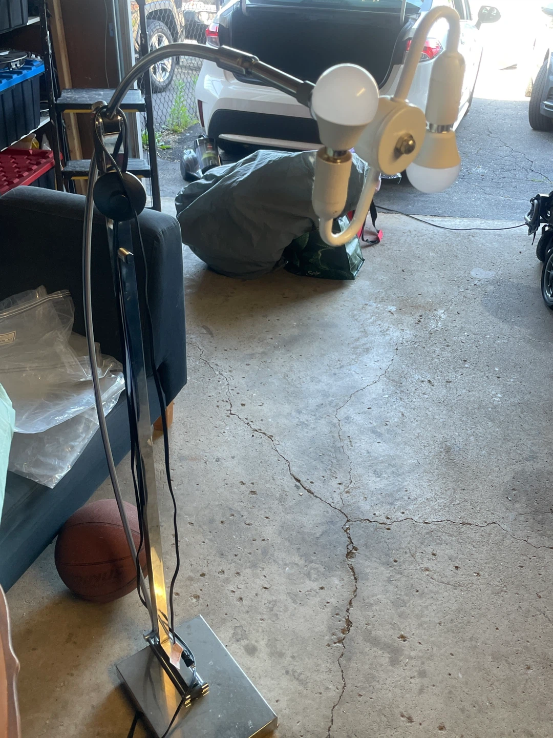 Floor Lamp with Double Bulbs