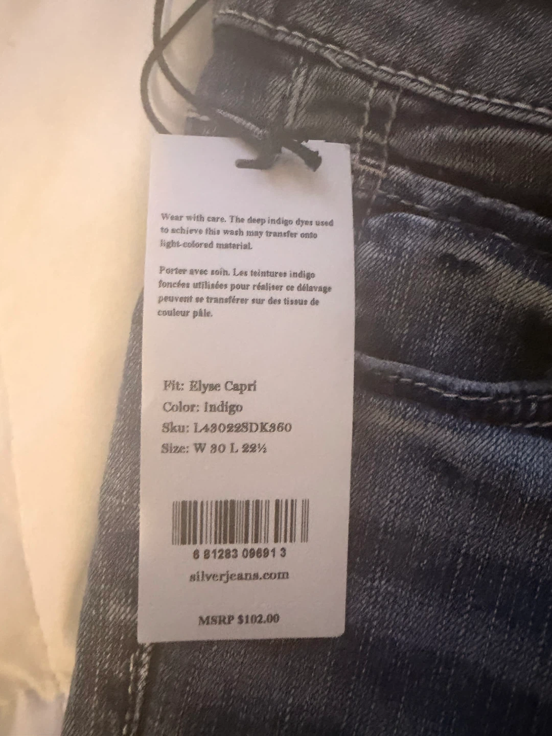 Silver Jeans Elyse Capri Mid Rise Jeans - photo 2