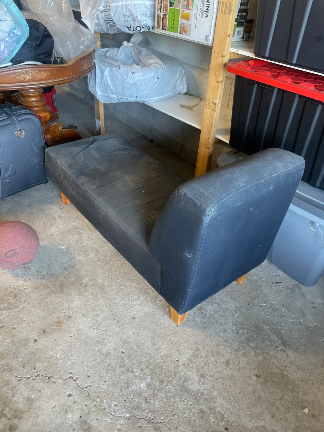 Black Chaise Lounge Sofa