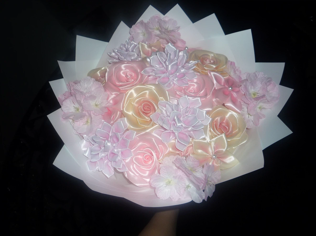 Ribbon mixed Flower Bouquet
