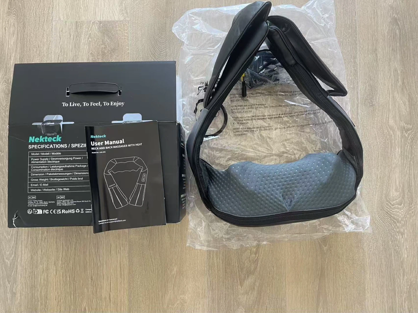 Nekteck Neck and Back Massager with Heat - photo 3