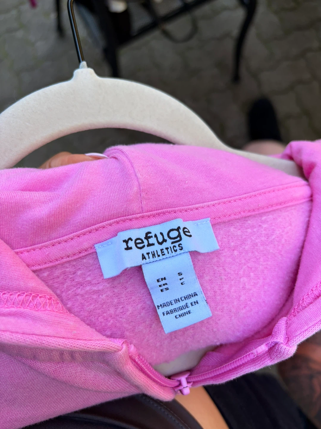 Refuge Athletics Pink Zip-Up Hoodie - photo 4
