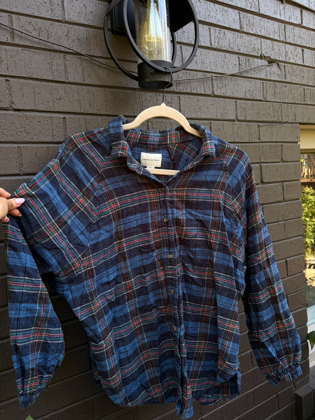 American Eagle Plaid Flannel Shirt