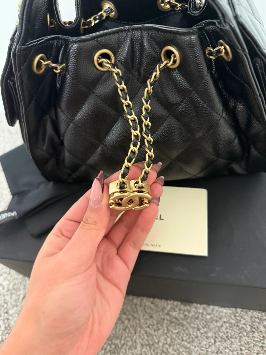 Chanel 25 Mini Black Bag - photo 3