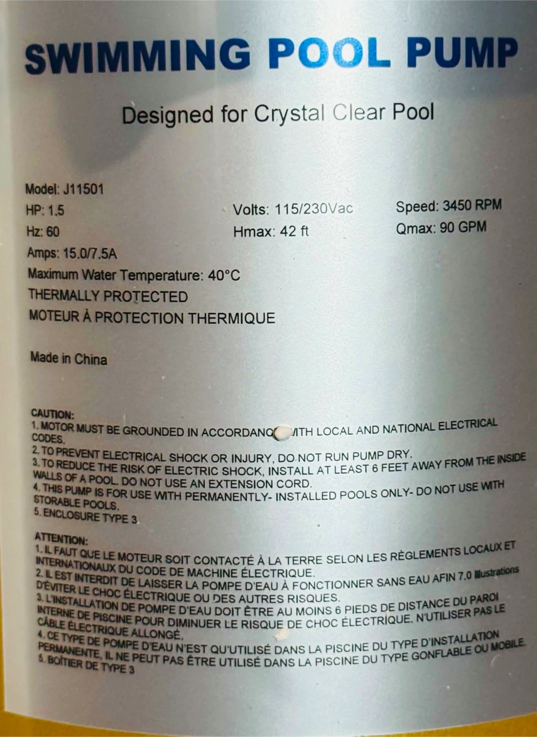 Swimming Pool Pump - photo 3