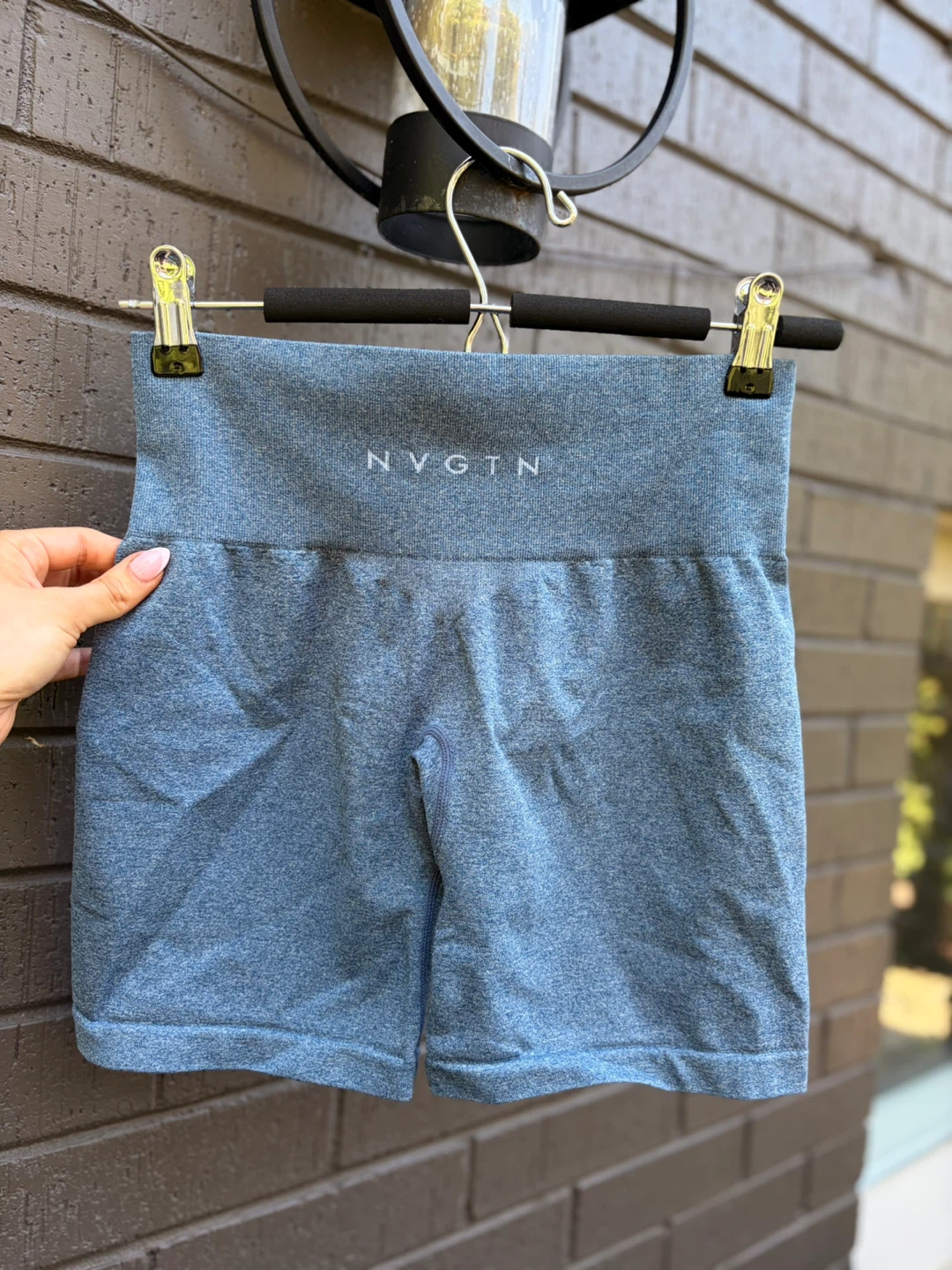 NVGTN Blue Seamless Workout Shorts - photo 2