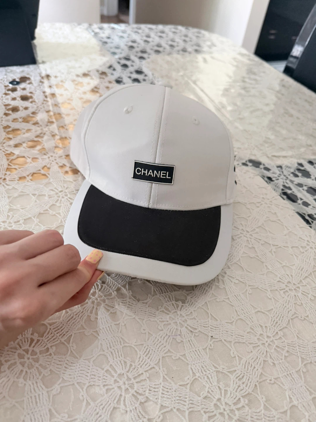 Chanel White & Black Baseball Cap - photo 5