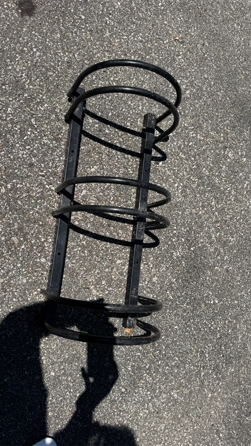 Black Metal Bike Rack Stand