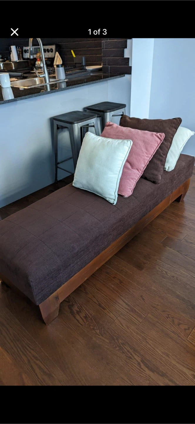 Bench with no cushions