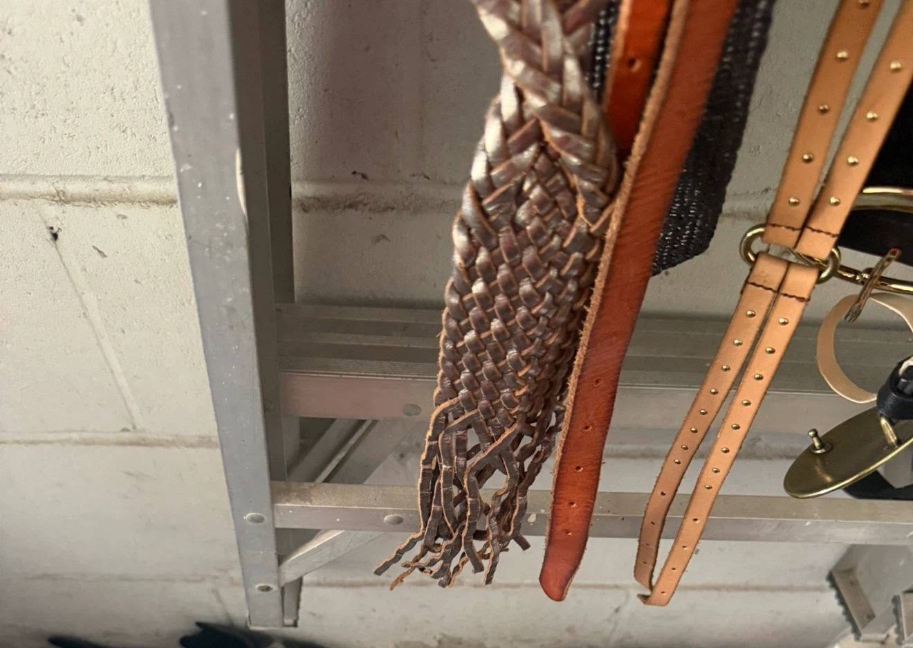 Assorted Belts - Braided Leather, Studded, and More - photo 2