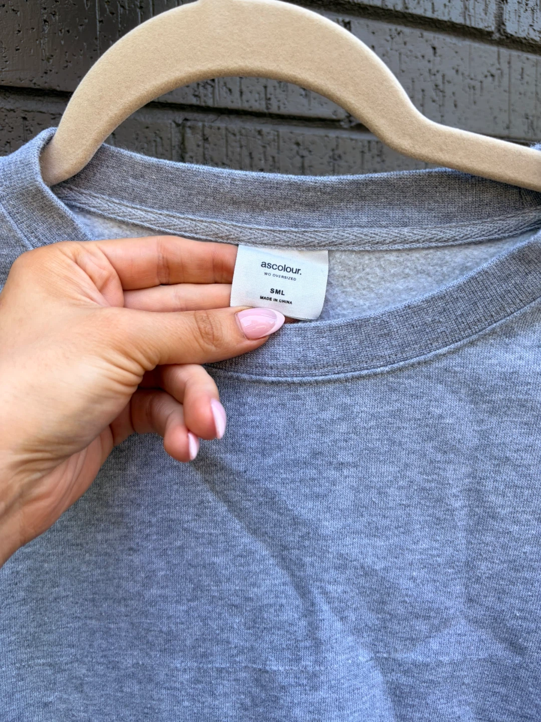 ASCOLOUR Grey Crewneck Sweatshirt Size S - photo 2