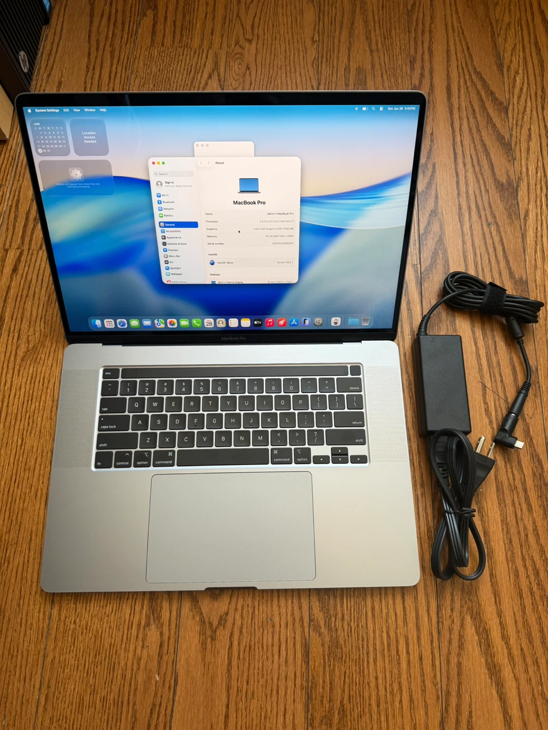 MacBook Pro 16” 2019 A2141/16GB RAM/512GB SSD/Macos Tahoe