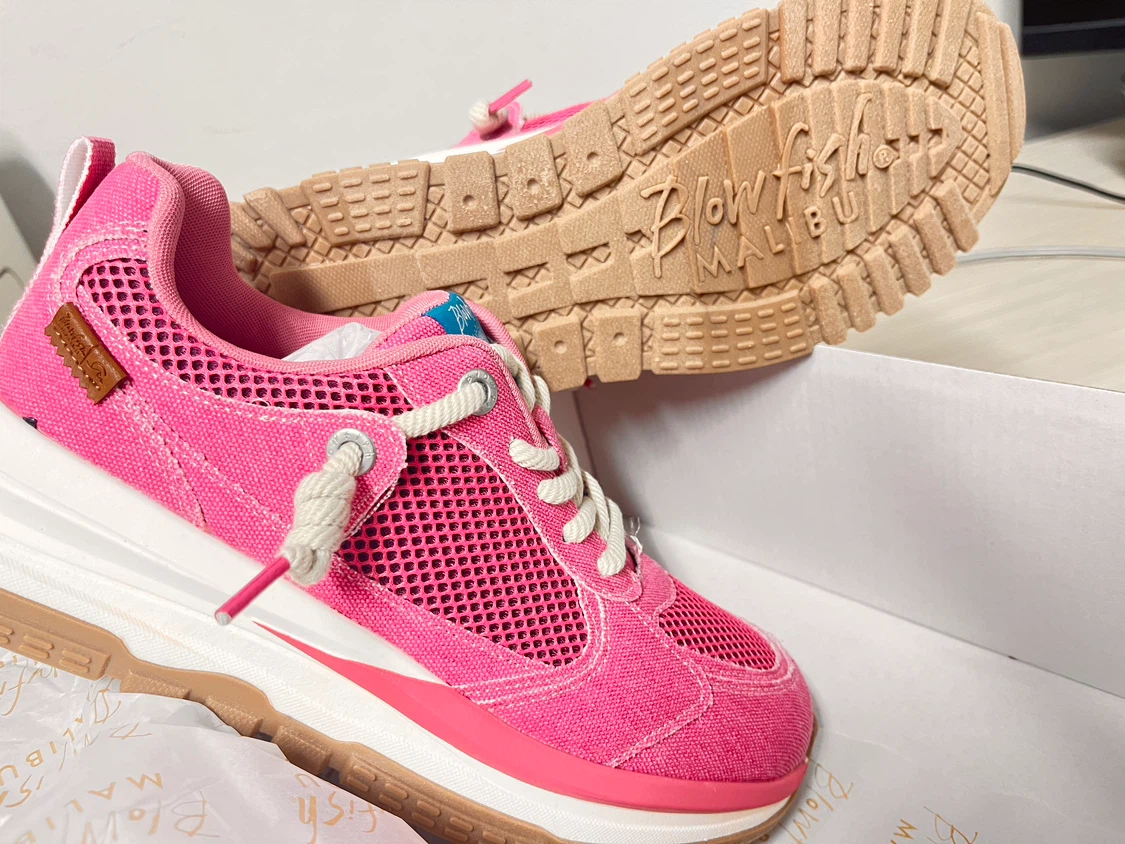 Blowfish Malibu Pink Sneakers - Size 8