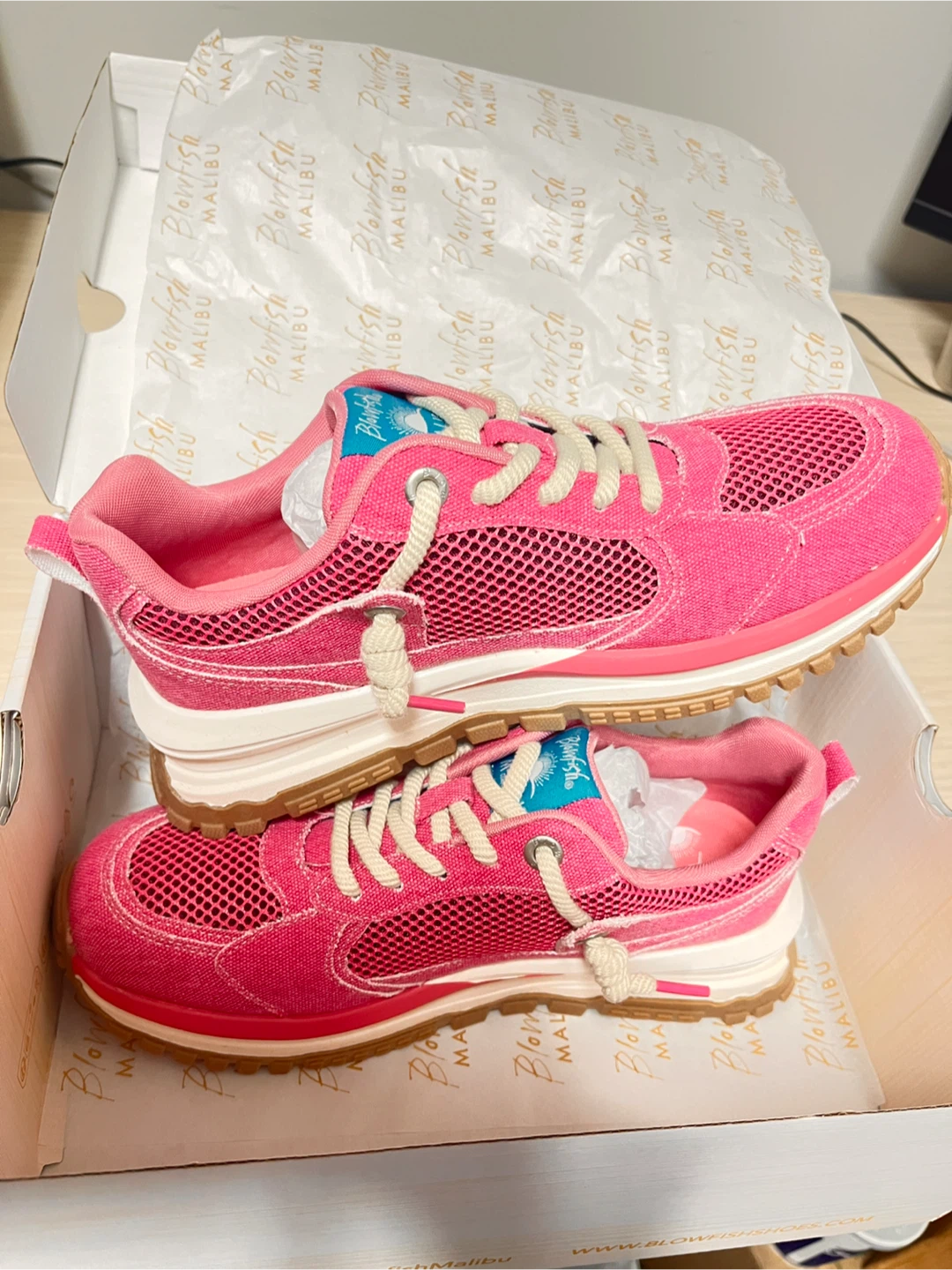 Blowfish Malibu Pink Sneakers - Size 8 - photo 3
