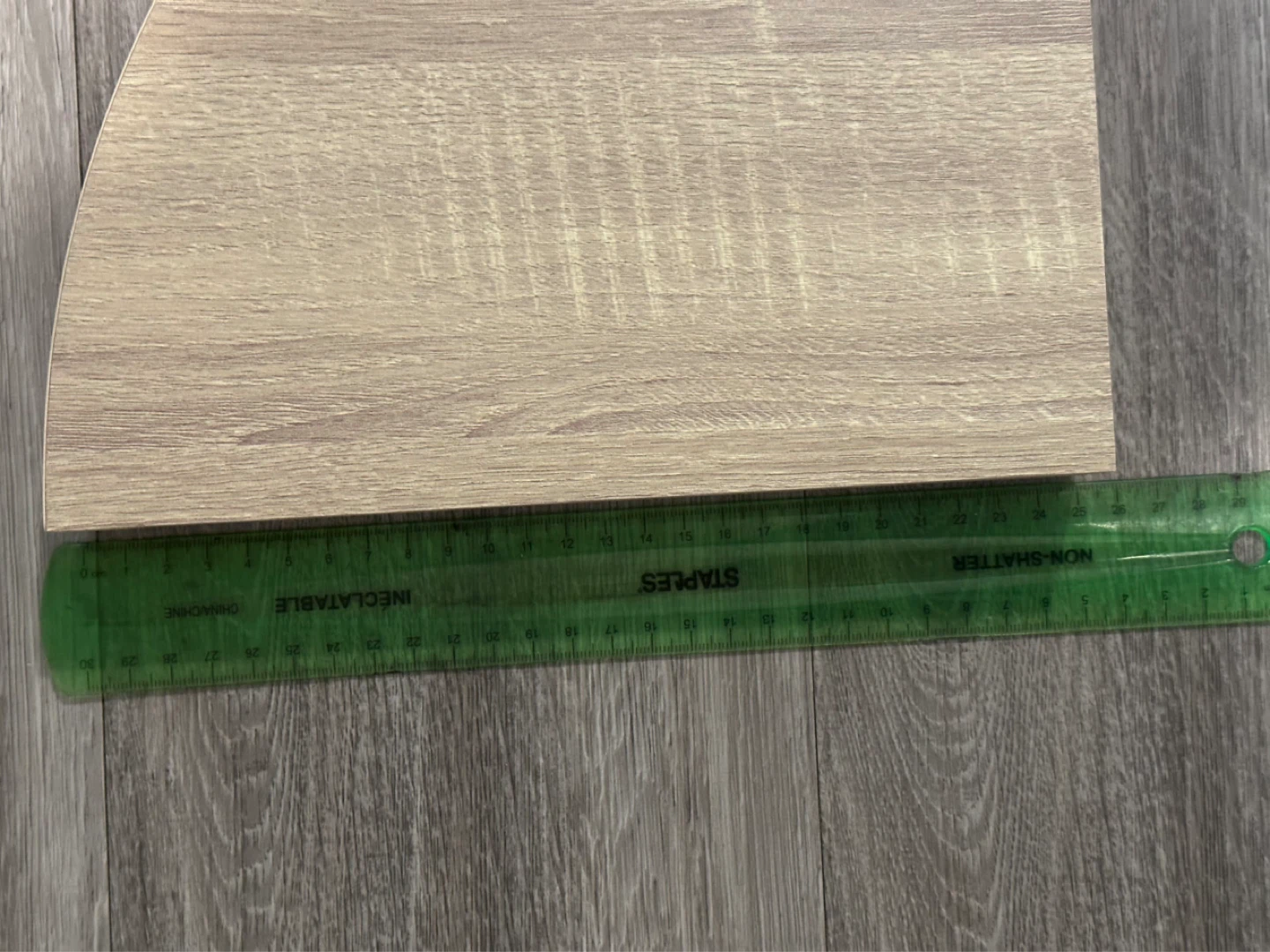 Corner Shelf white Wood Grain - photo 2
