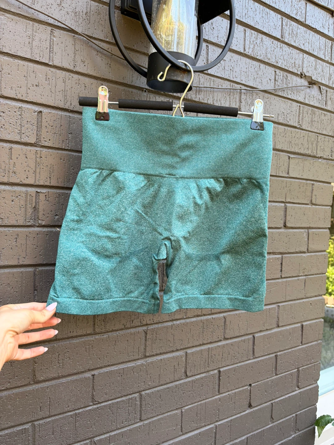 Teal Seamless Workout Shorts