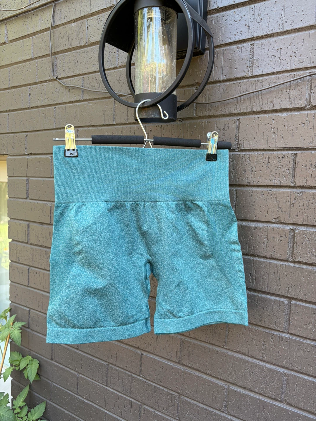 Teal Seamless Workout Shorts - photo 2