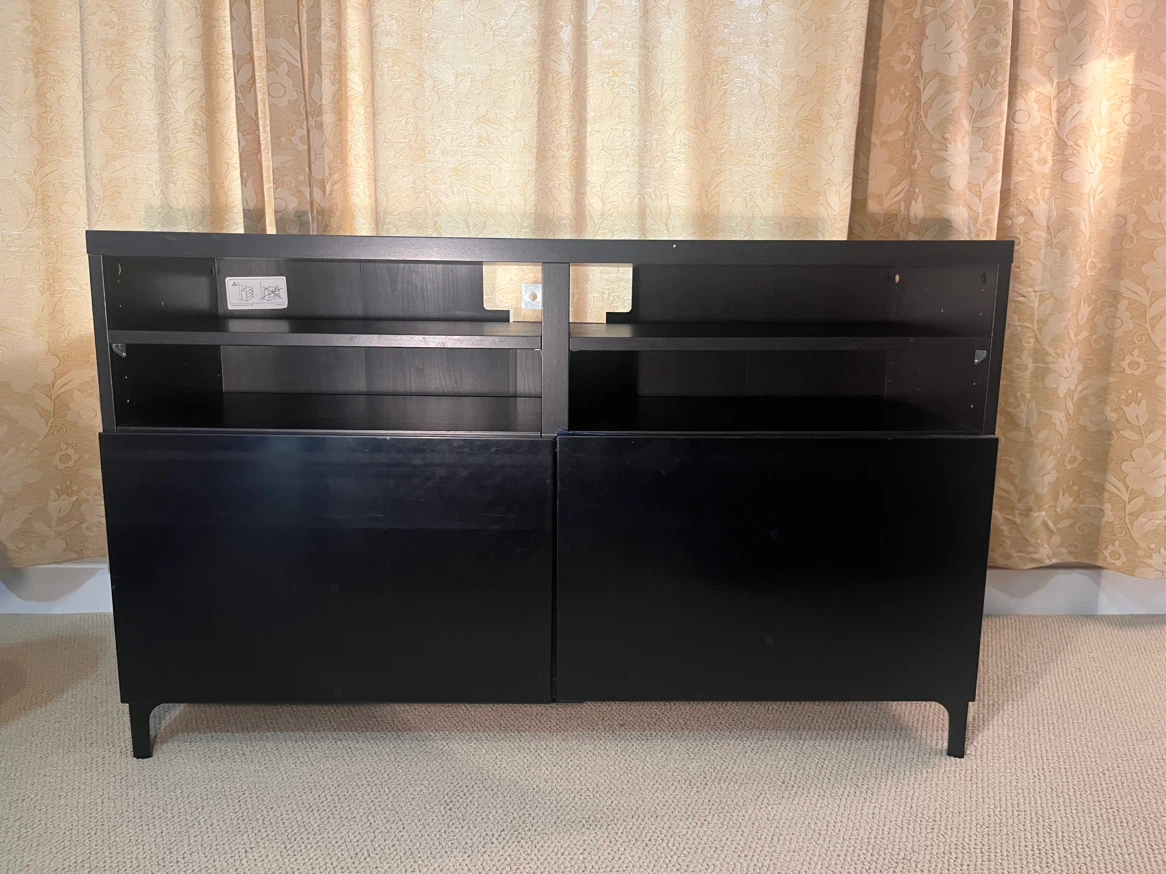 IKEA BESTÅ TV Bench – Black-Brown