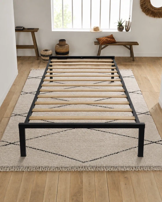 Single bed with Frame and mattress