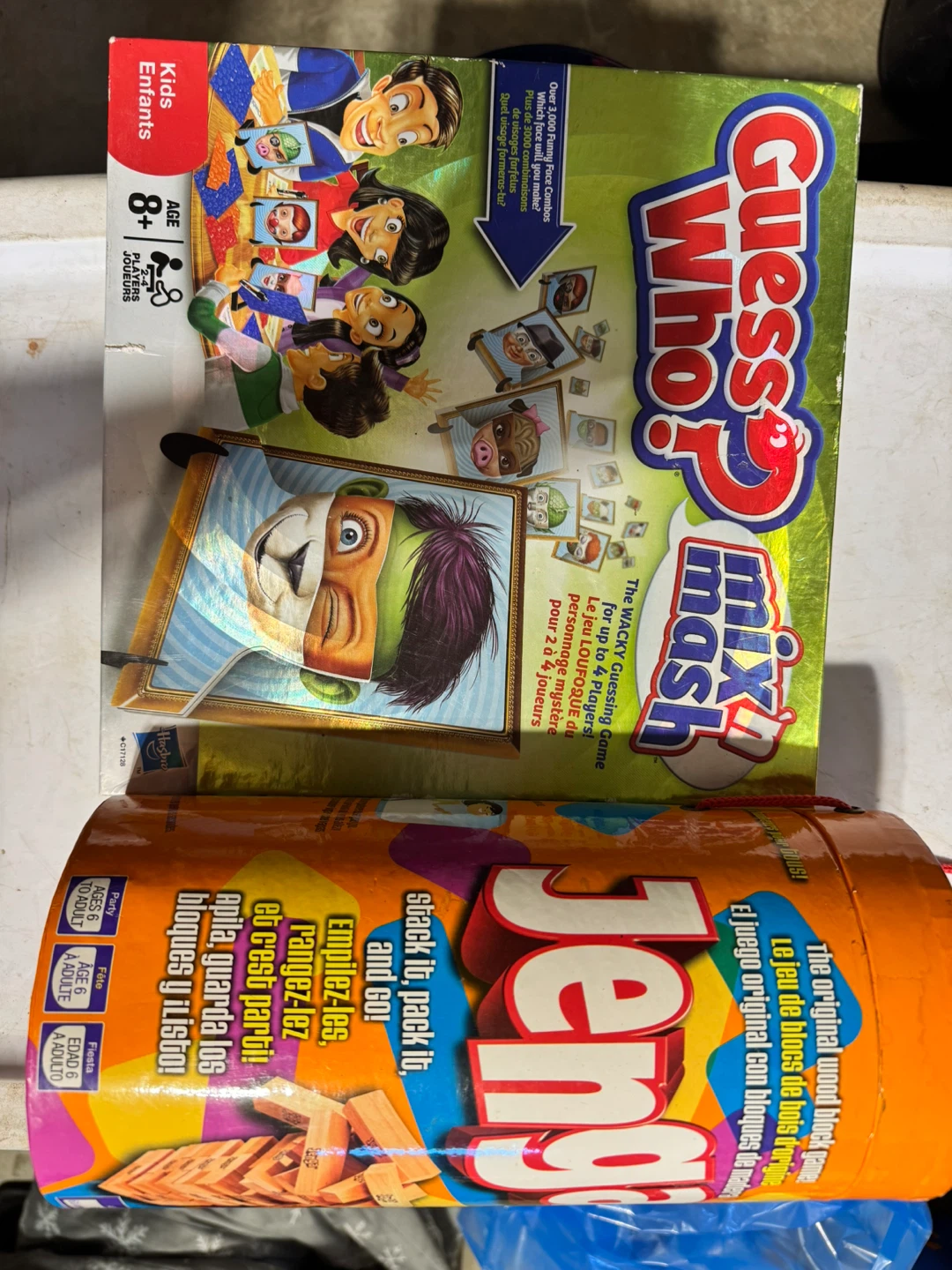 Guess Who? Mix 'n Mash & Jenga Game Bundle