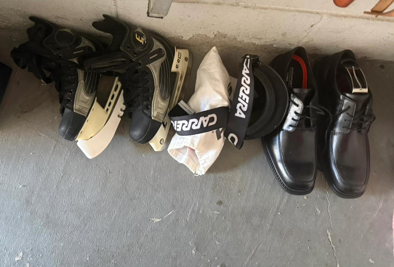 CCM kids Hockey Skates and Rockport men’s Shoes