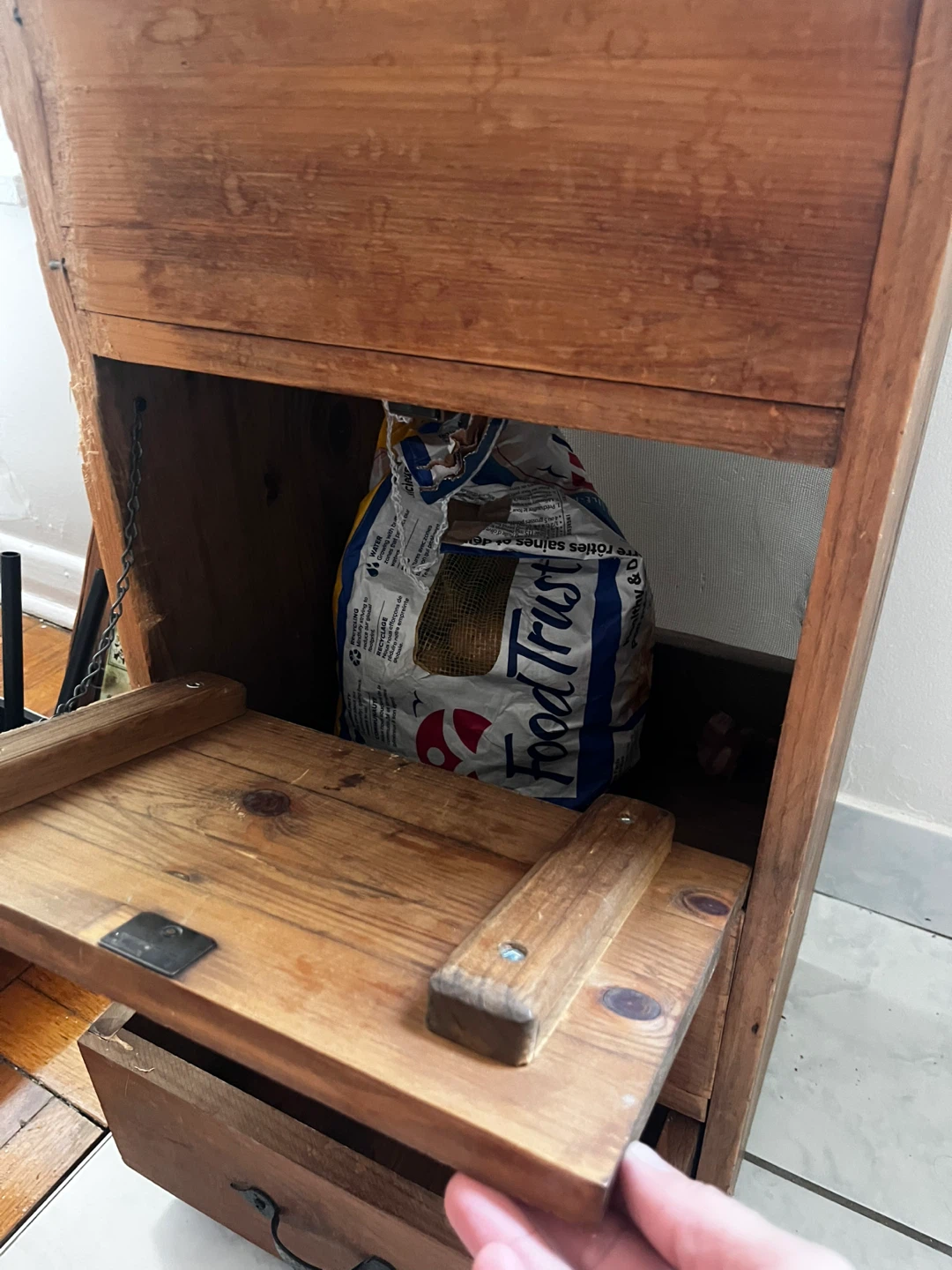 Wooden Kitchen Potato Cabinet with Drawers - photo 2