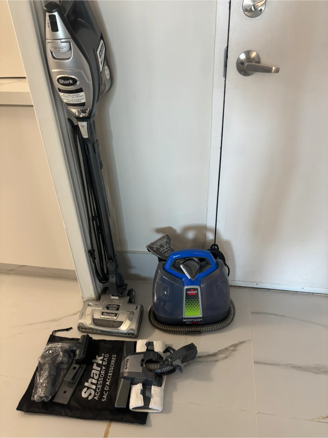 Shark Rocket Vacuum and Bissell SpotClean Carpet Cleaner - photo 2
