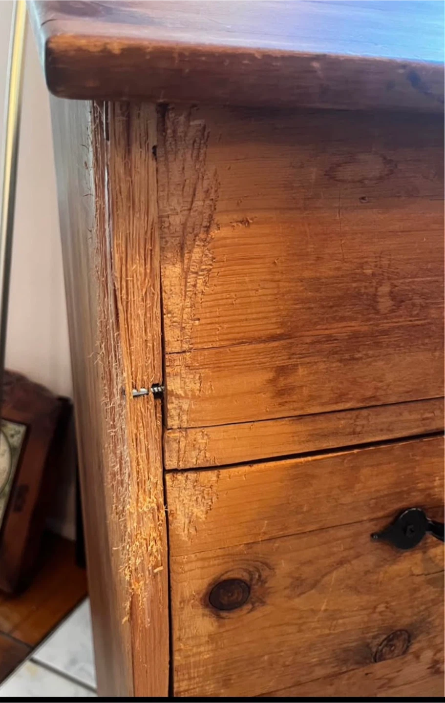 Wooden Kitchen Potato Cabinet with Drawers - photo 5