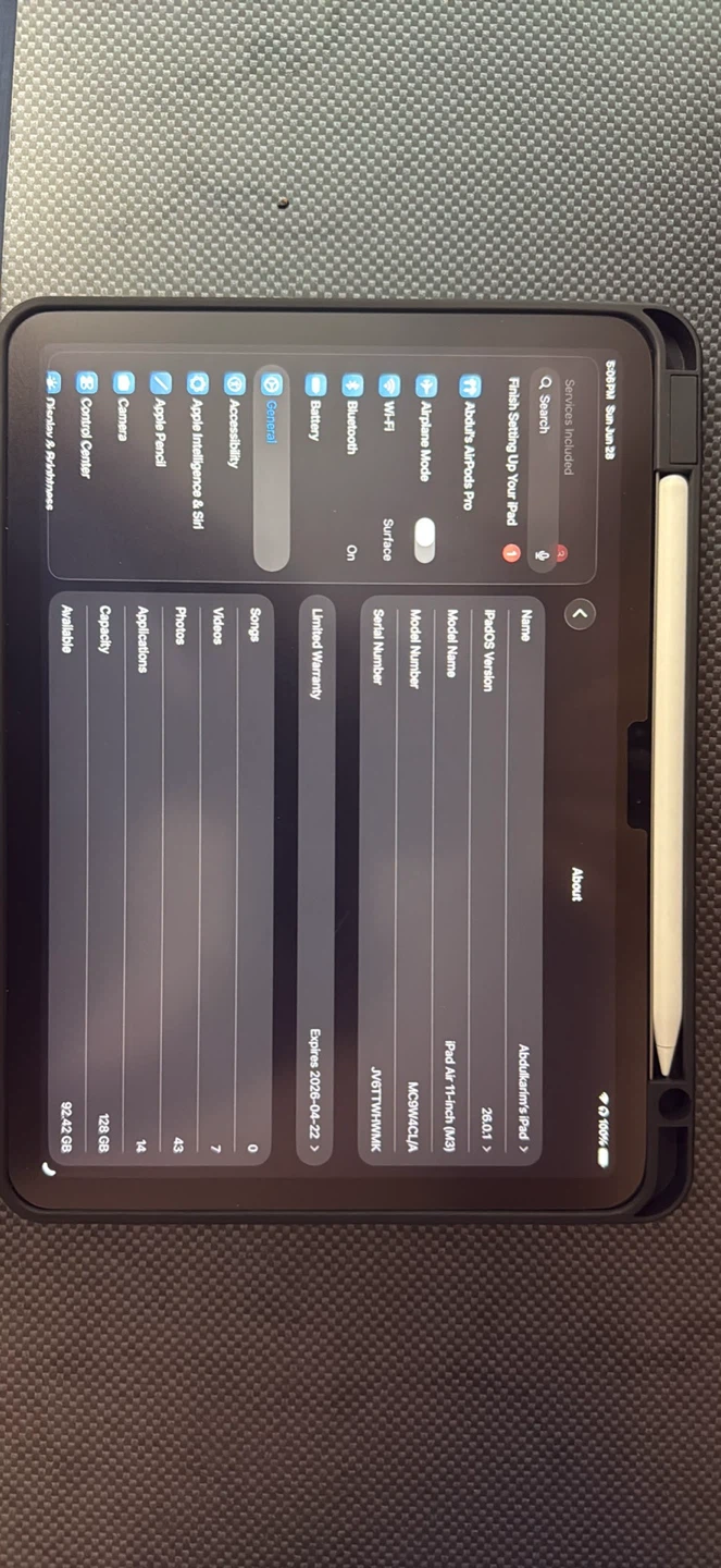 Apple iPad Air M3 128 GB 11 inch