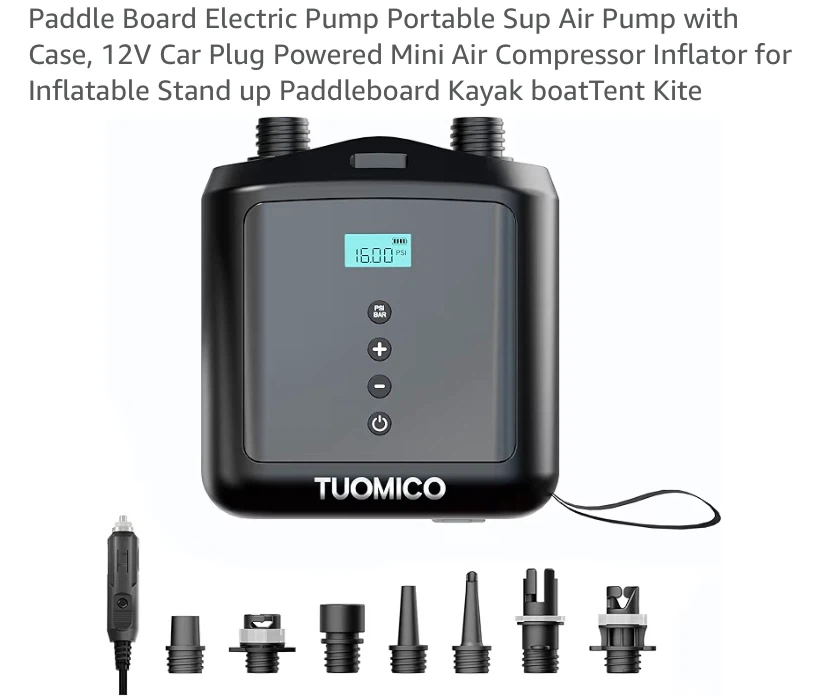 New Portable Paddle Board Electric Air Pump