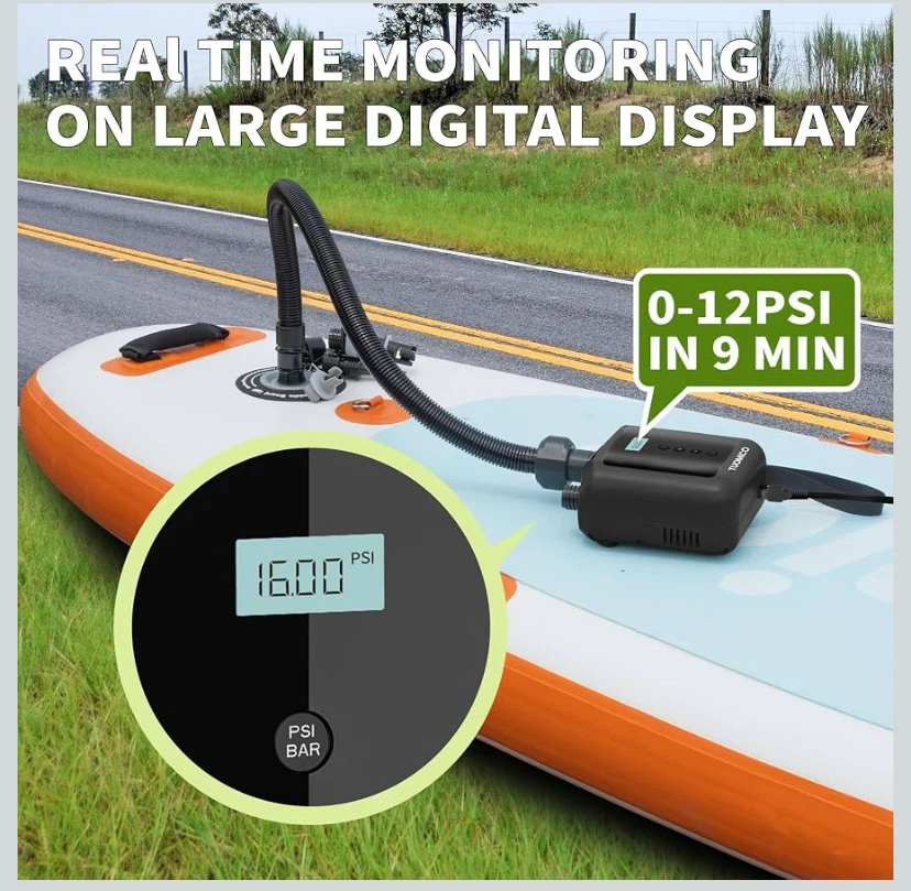New Portable Paddle Board Electric Air Pump - photo 3