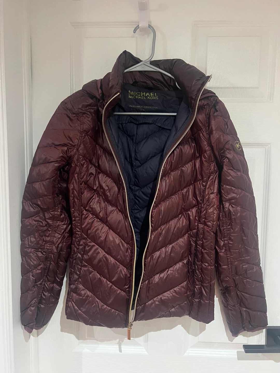 Michael Kors Packable Down Fill Puffer Jacket