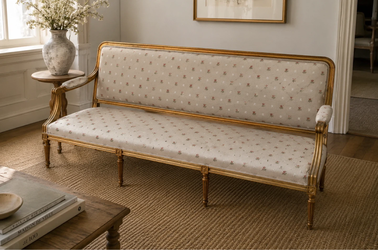Vintage French Style Sofa