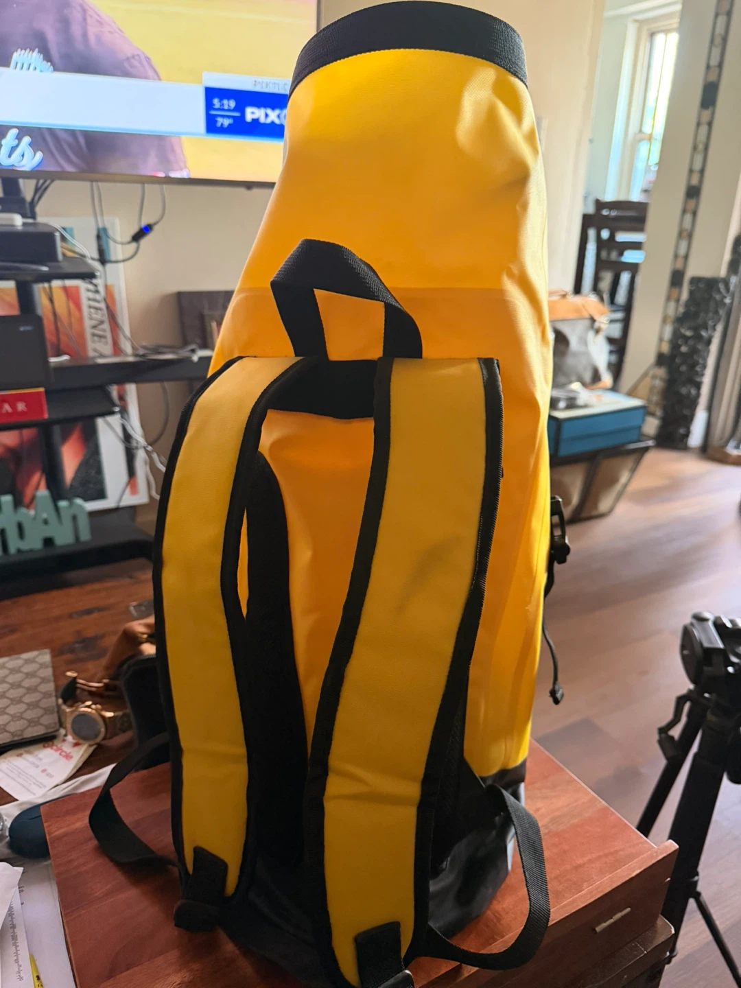 Nikon Yellow Dry Bag Backpack & Sunpak 5858D Tripod - photo 2