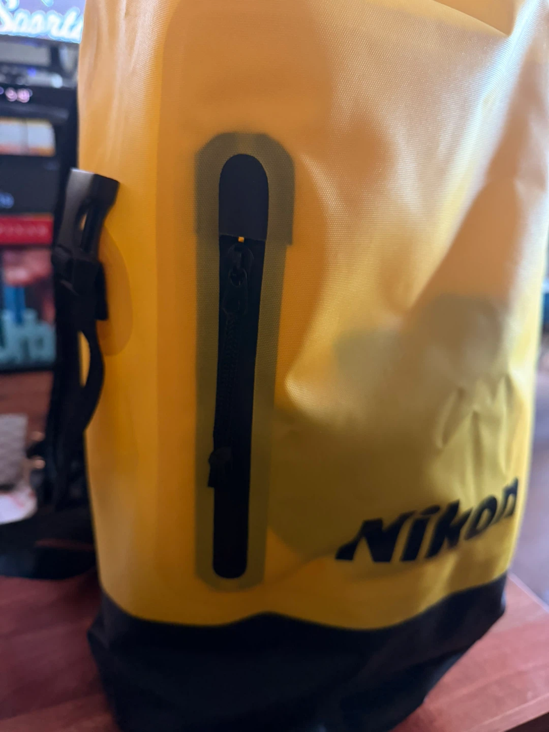 Nikon Yellow Dry Bag Backpack & Sunpak 5858D Tripod - photo 3