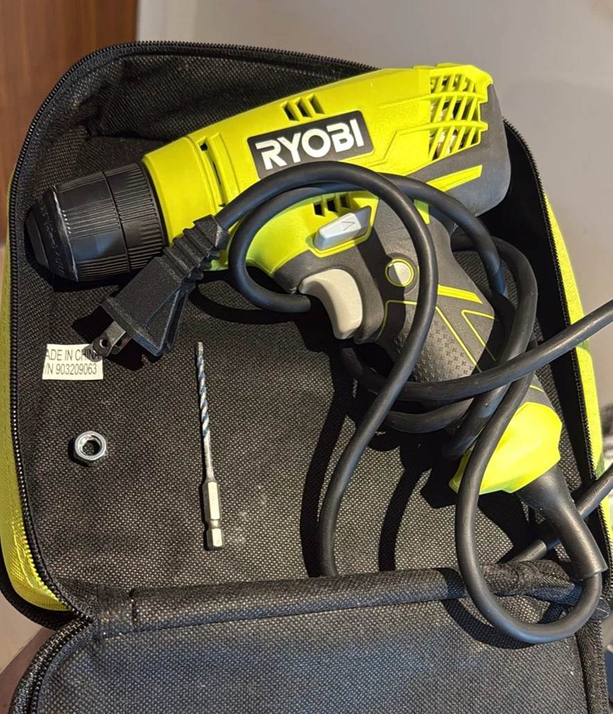 Ryobi Corded Drill with Case