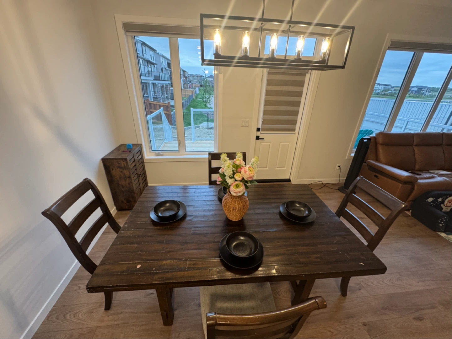 Dinning table with chair - photo 2