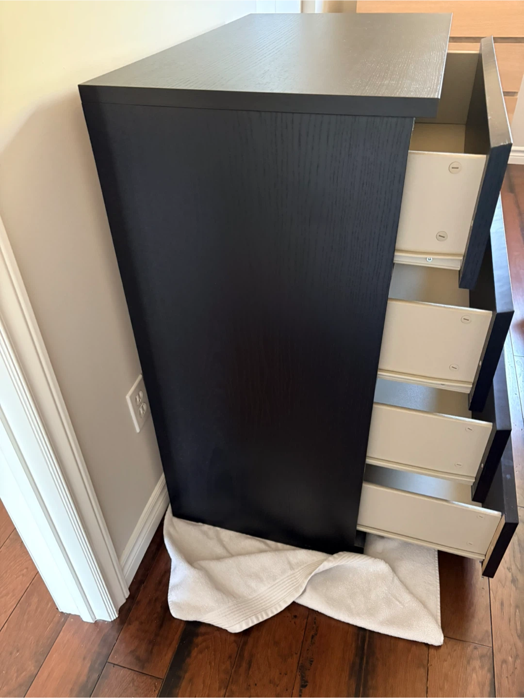 Black 4-Drawer Dresser - photo 2
