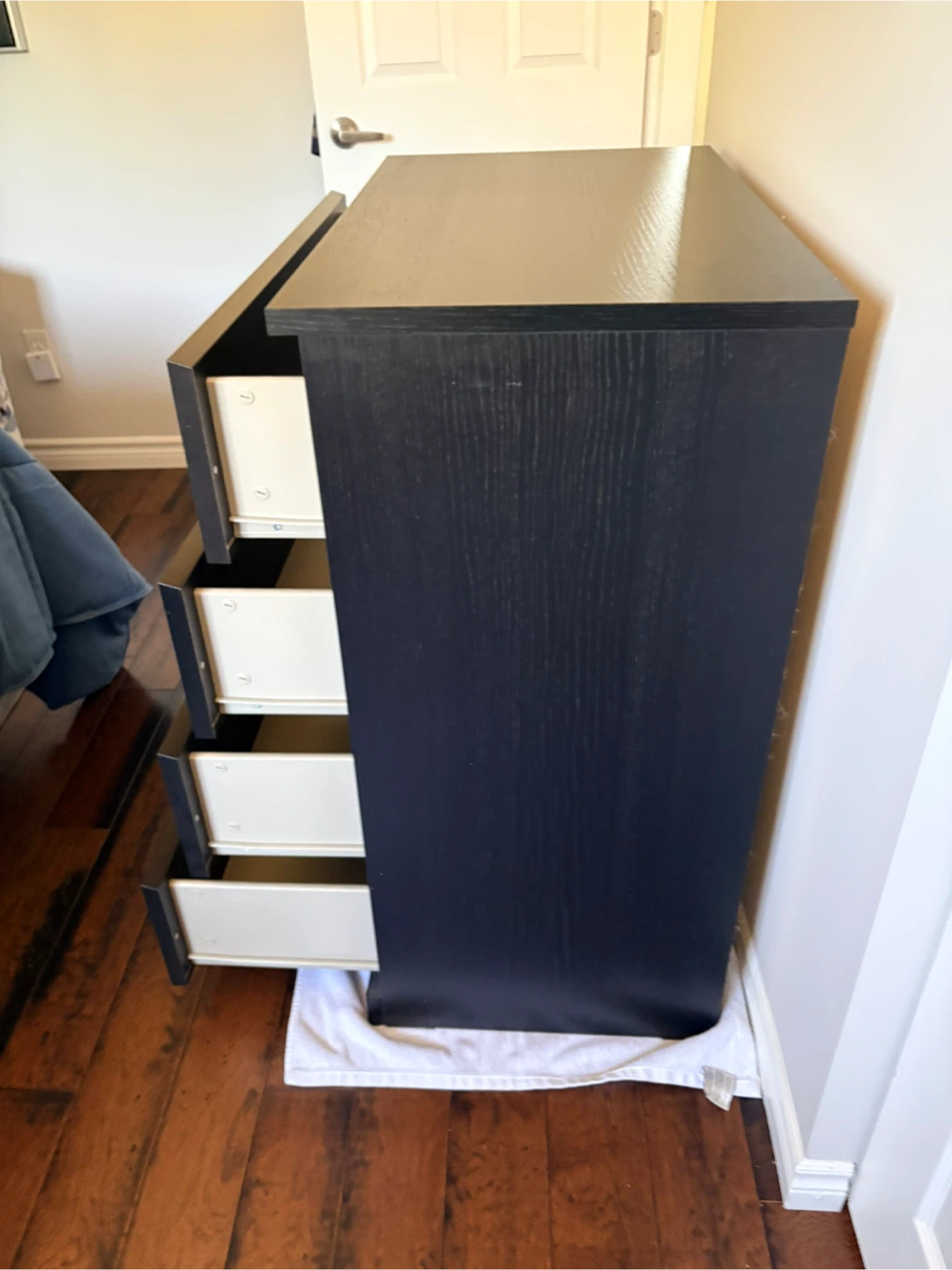 Black 4-Drawer Dresser - photo 5