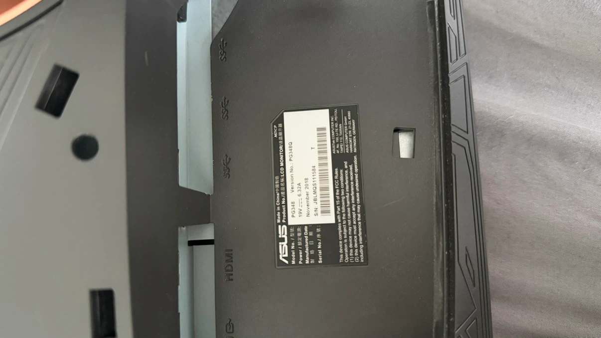ASUS PG348Q 34" Ultra-wide Monitor (Damaged) - photo 2