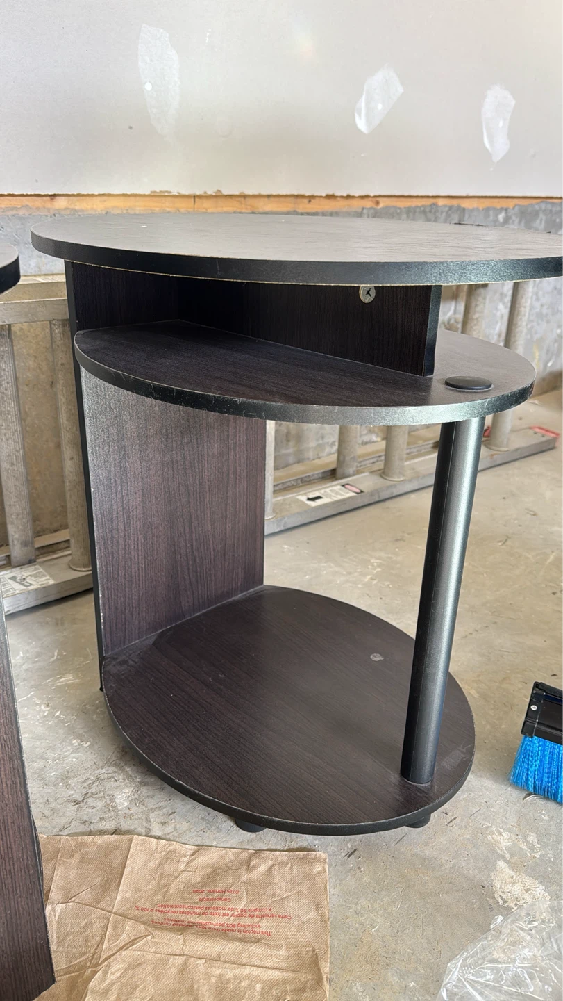 Pair of Dark Wood Accent Tables - photo 3