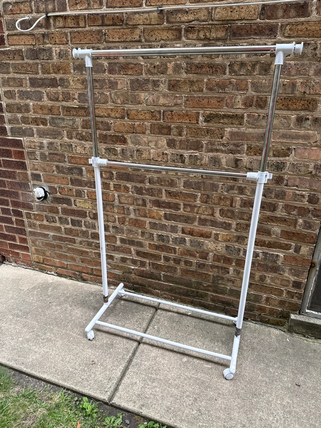 Double Garment Rack with Wheels - photo 3
