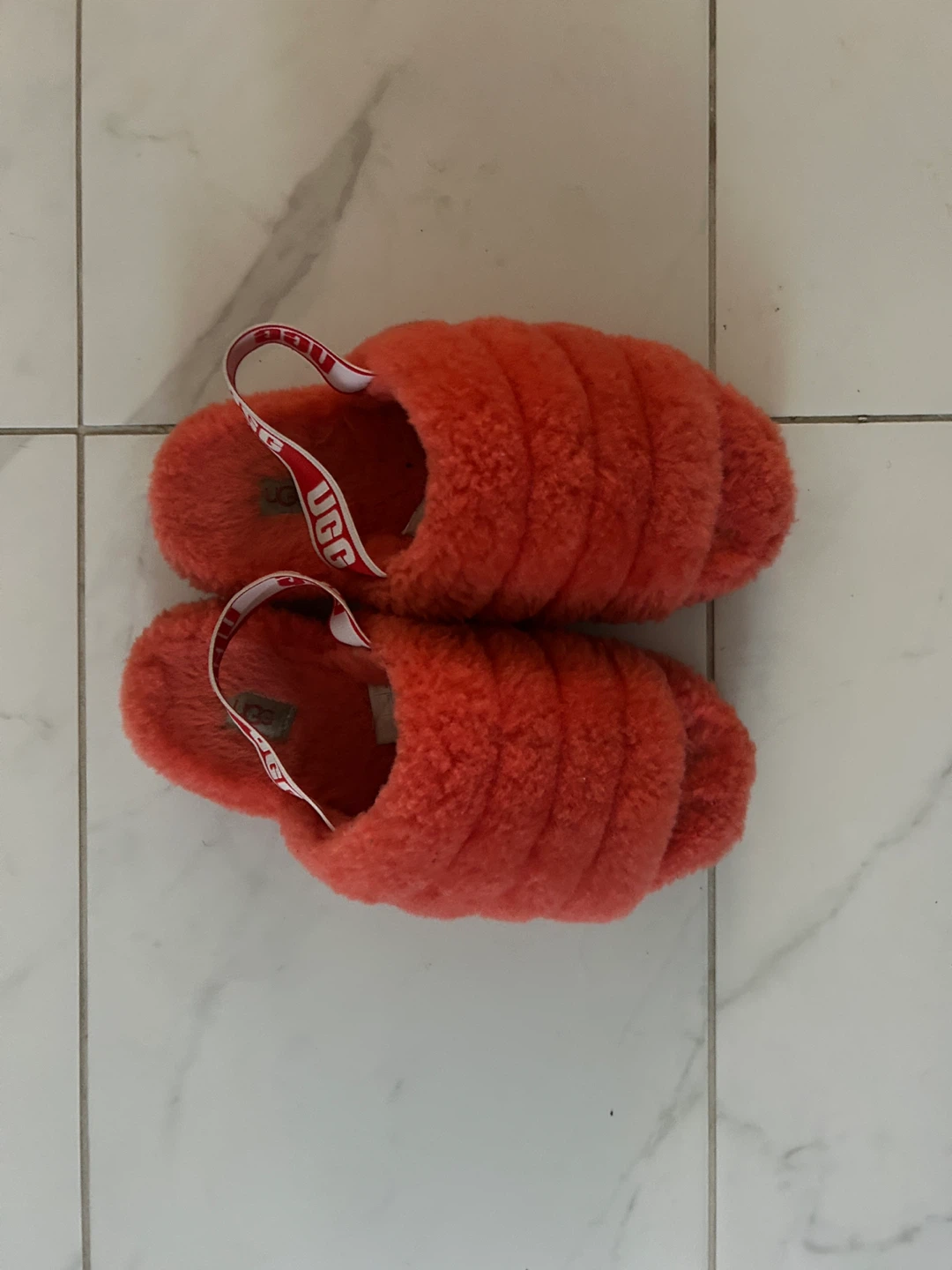 UGG Fluff Yeah Slide Sandals - Coral Pink - photo 3