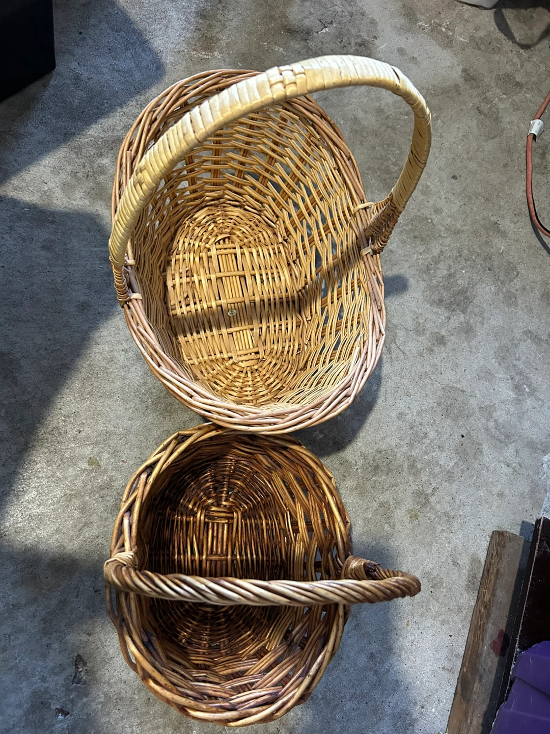 Wicker Baskets with Handles