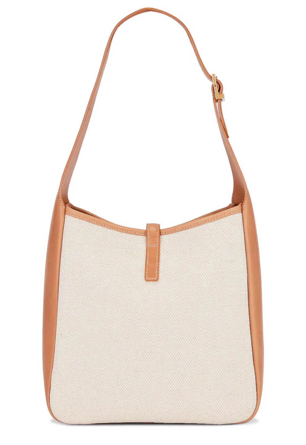 Saint Laurent Paris Leather & Canvas Shoulder Bag - photo 2