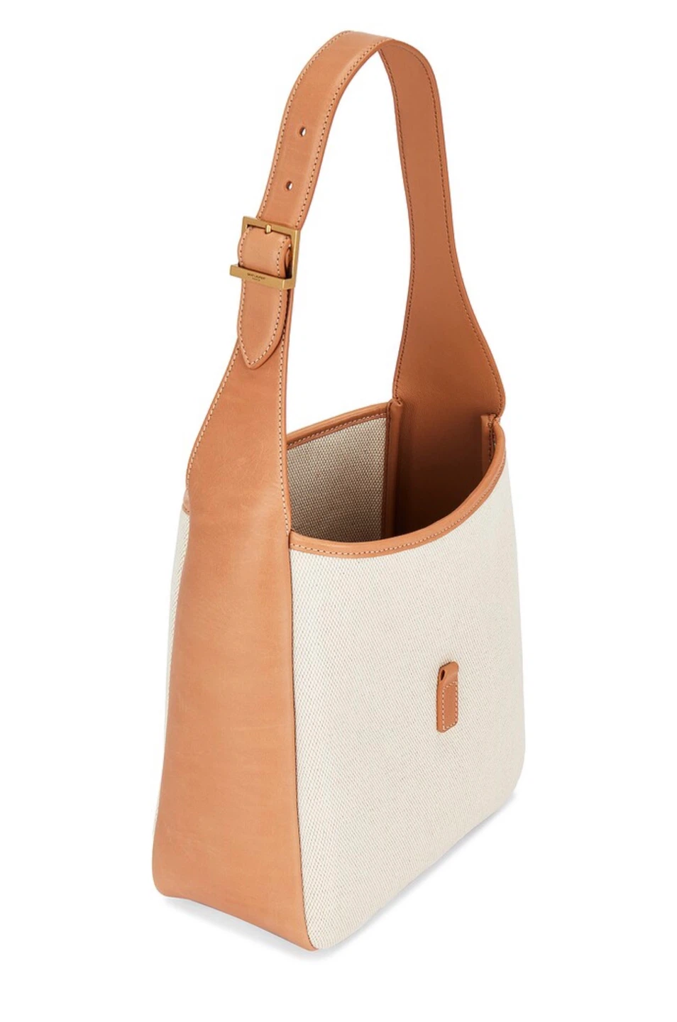 Saint Laurent Paris Leather & Canvas Shoulder Bag - photo 3