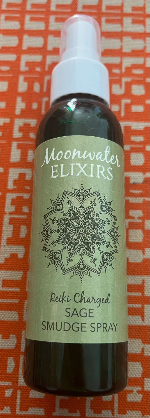 Moonwater Elixirs Reiki Charged Sage Smudge Spray